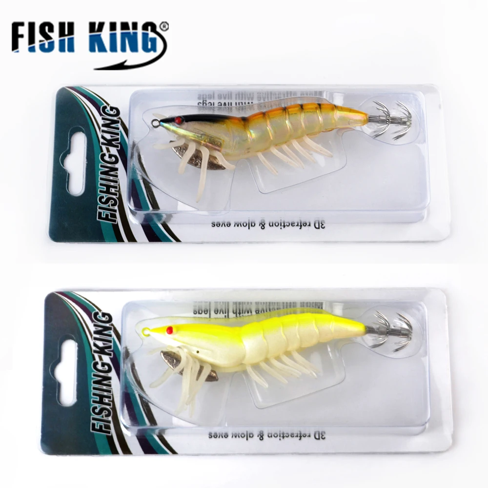 Рыболовная приманка FISHKING 1 шт. джиг для кальмара креветка Isca искусственная