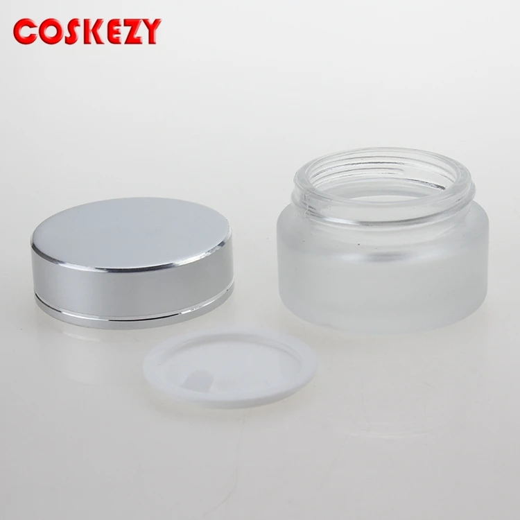 Wholesale 5ml Frosted Glass Jar For Cream Cosmetic Packaging Eye Jars With Aluminum Cap | Инструменты по уходу за кожей