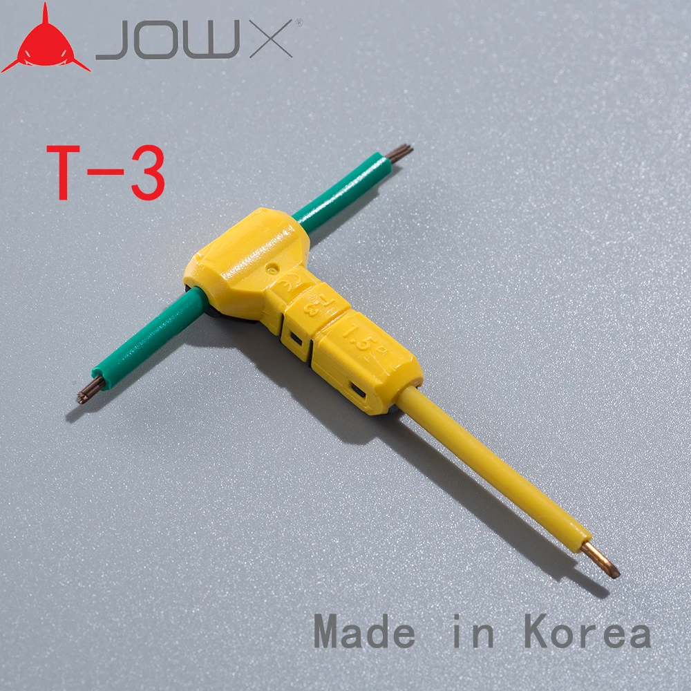 T-3 100PCS Scotch Lock Quick Splice Crimp Terminal T type Wire Tapping Joint 16-15AWG 1.5mm2 Solid Stranded 1.5mm Connector |