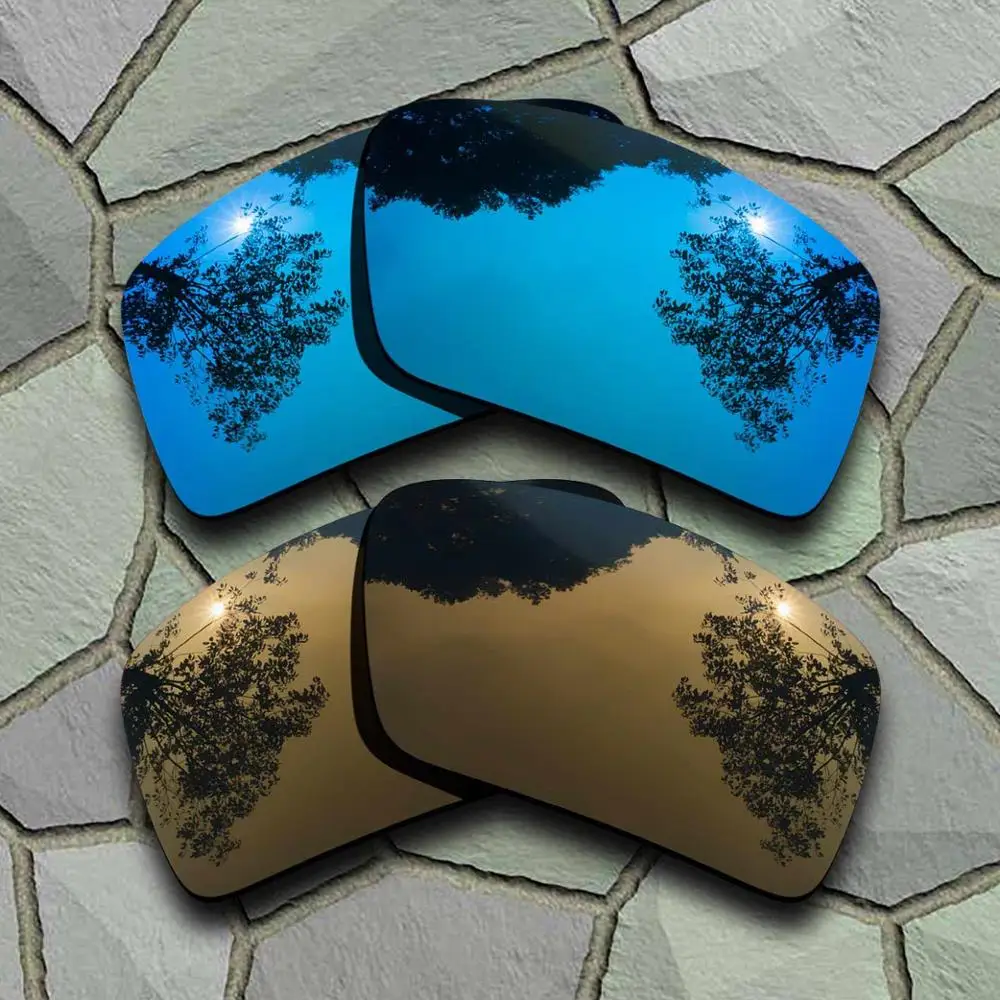 Blue-Bronze Copper Солнцезащитные очки поляризованные Сменные линзы для Oakley повязка 2-сорта - Цвет линз: Blue-Bronze Copper