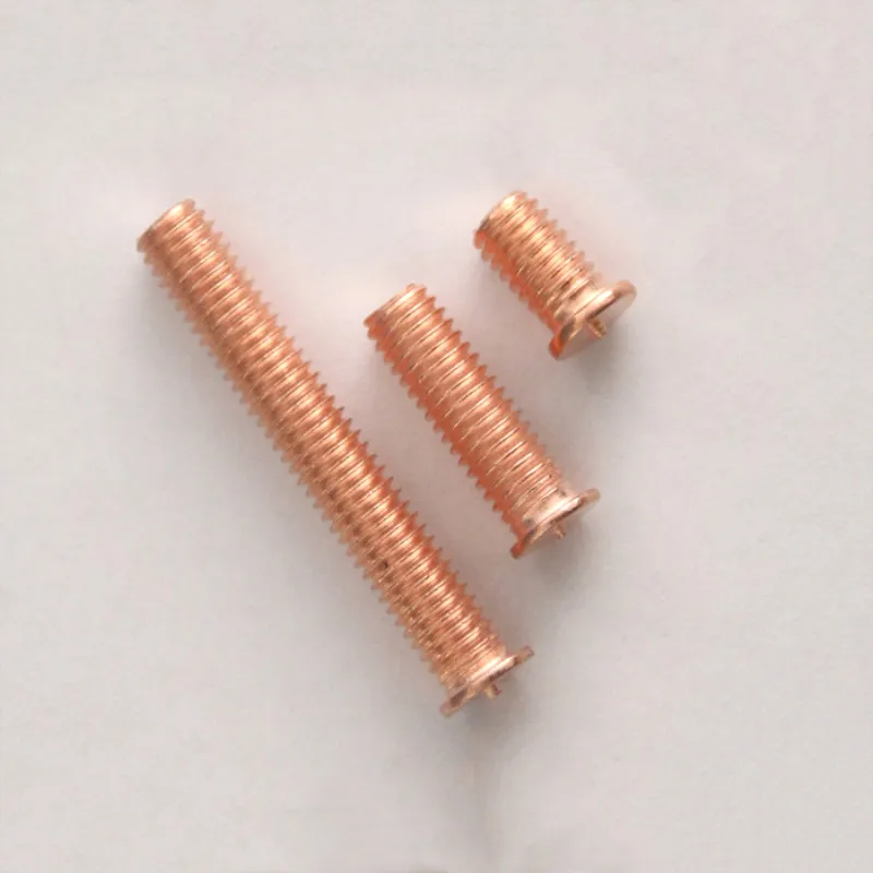M10 точечные сварочные винты из углеродистой стали с медным покрытием болты для