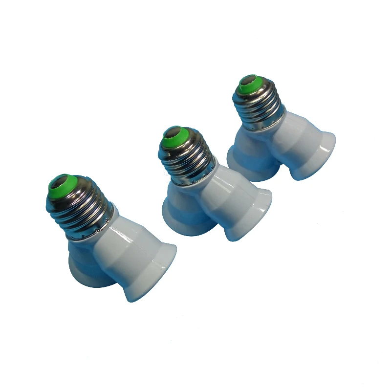 110 V 220 V E27 до 2 E27 светодиодный Основание светильника разъем Y Форма держатель гнездо конвертер 2 в 1 удлинитель адаптер для светодиодный светодиодные лампы свет