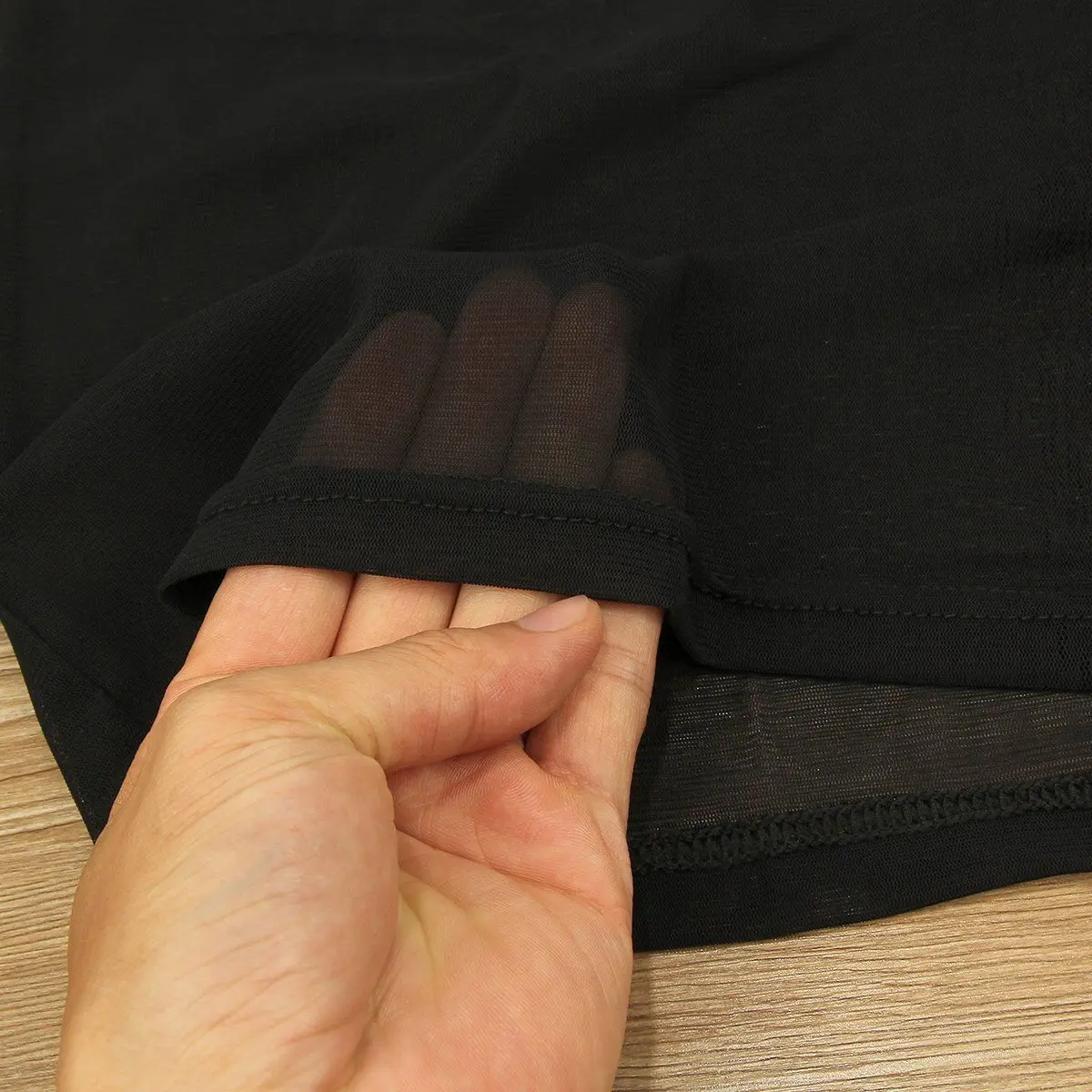 Женская летняя блузка Пляжная накидка прозрачная сетчатая короткий рукав