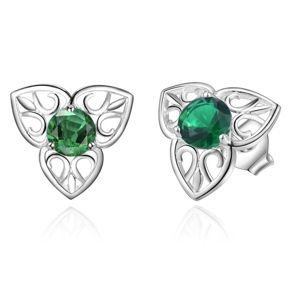 Благородный темно-зеленый циркон цветок Высокое качество Бесплатная доставка