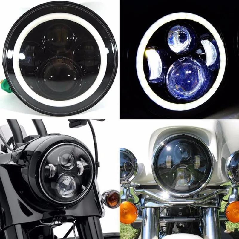 Аксессуары для мотоциклов 7 дюймов Harley Led крепления фар с переходным кольцом