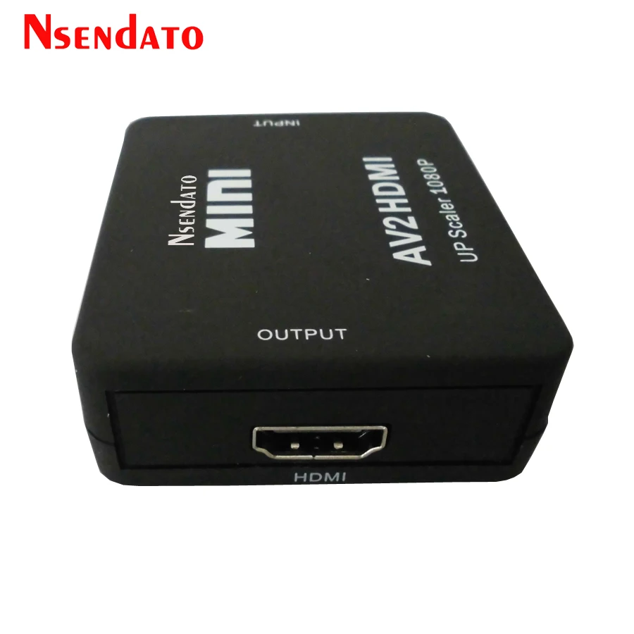 Мини RCA к HDMI Композитный Аудио Видео AV CVBS адаптер конвертер AV2HDMI L R HD видео