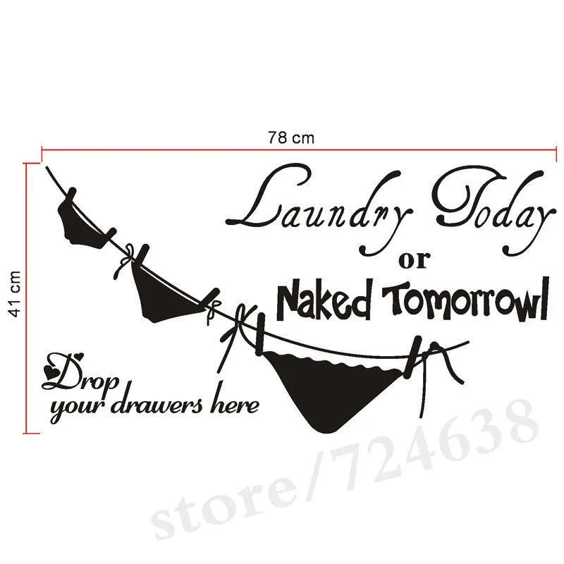 Виниловая наклейка Naked завтра для ванной съемная сделанная на заказ спальни