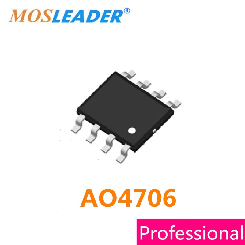 Mosleader AO4706 SOP8 100 шт. 1000 2500 706 N Channel 30V 16.5A высокое качество|n-channel| |