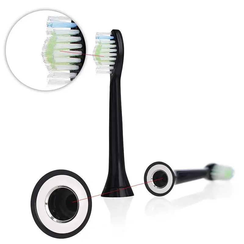 20 шт. электрическая зубная щетка замена головки для Philips Sonicare DiamondClean черный HX6064/94