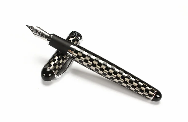 JINHAO X750 Роскошная авторучка металлическая каллиграфическая ручка Золотое перо школьные офисные чернильные ручки канцелярские принадлежности - Цвет: a color with opp bag