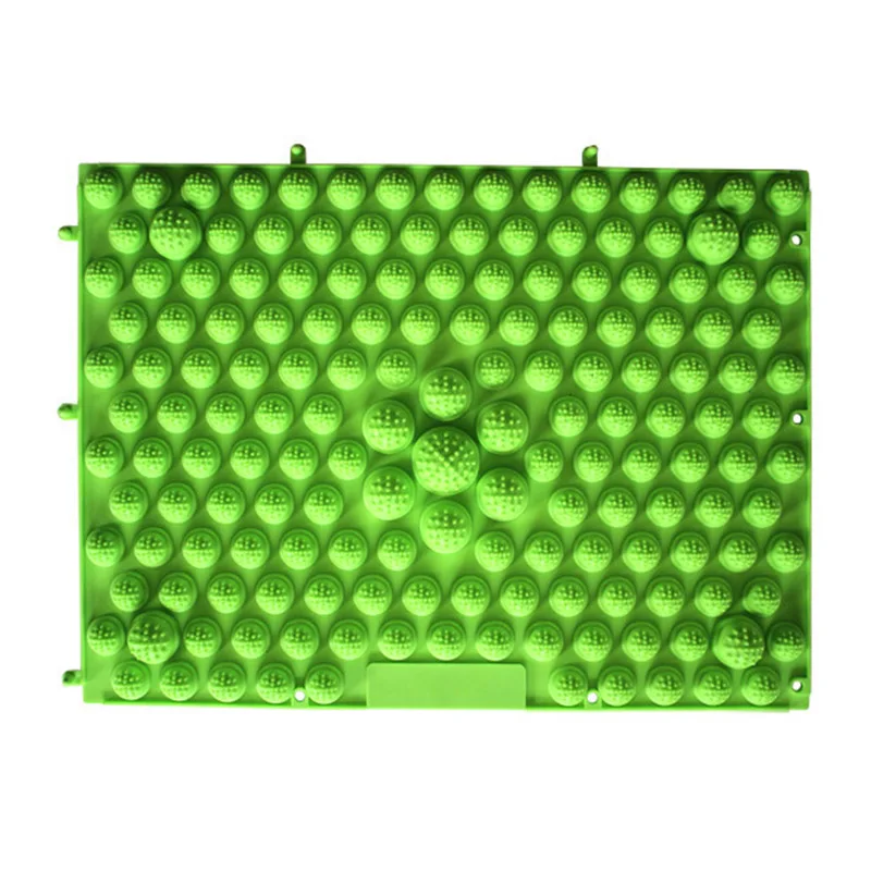 green 29x39 см подушка для массажа ног давление пластины взрыв галька одеяло шиацу йога коврик двери использовать для работы Тренажерный зал Отдых - Цвет: green