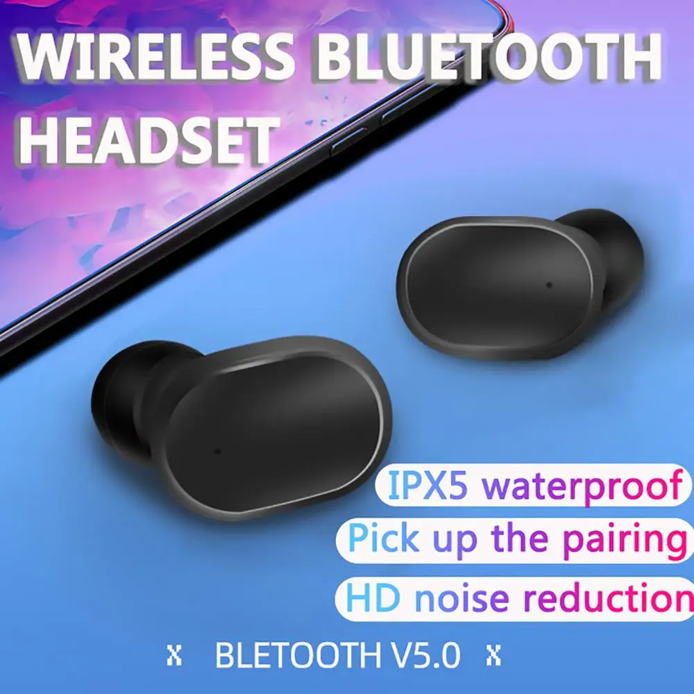 Новые A6S Bluetooth HD стерео беспроводные наушники спортивные IPX4 водонепроницаемые
