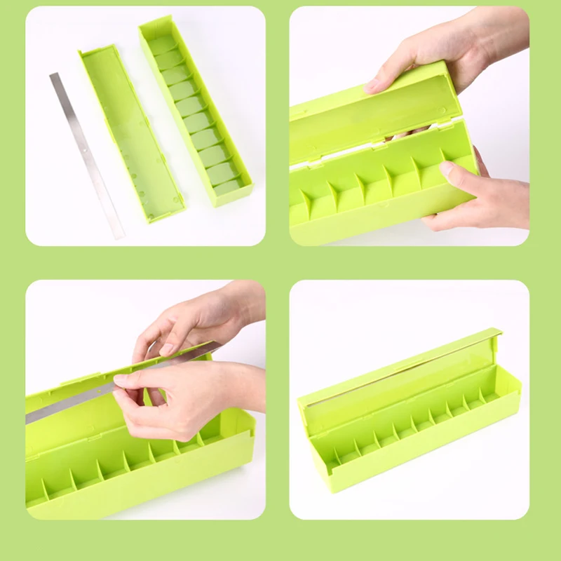 Plastic Wrap Dispensers Kitchen Cling Food Cutter Box Storage Tool | Дом и сад