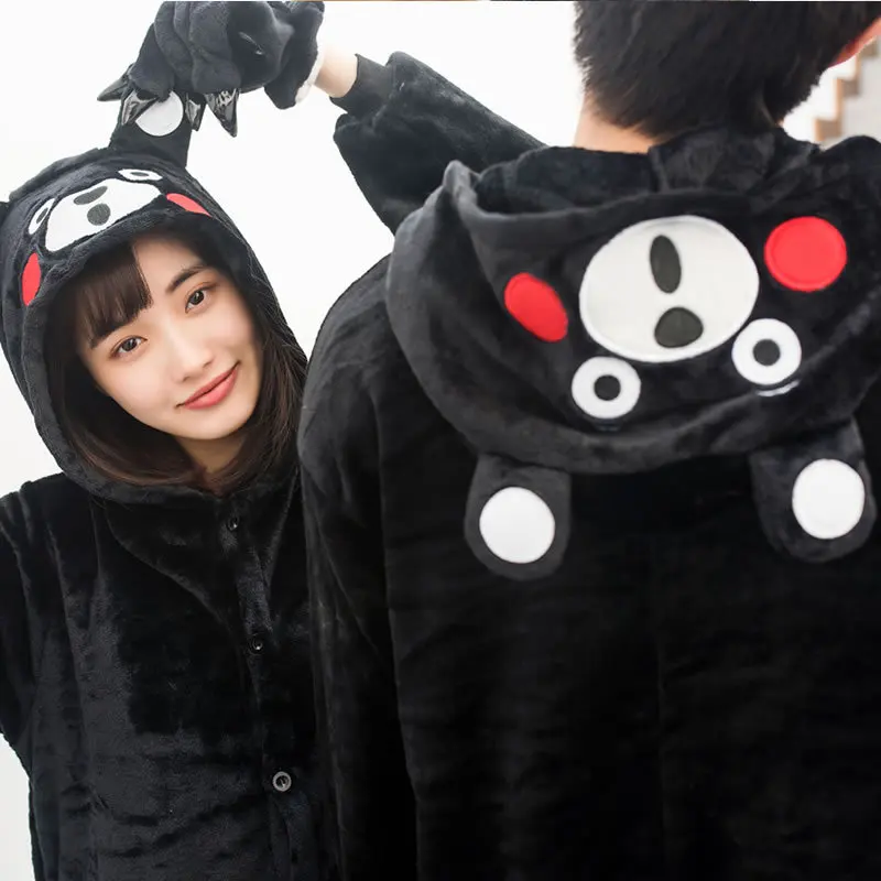 Monokuma кигуруми комбинезоны косплей костюм Монокума пижамы для женщин мужчин
