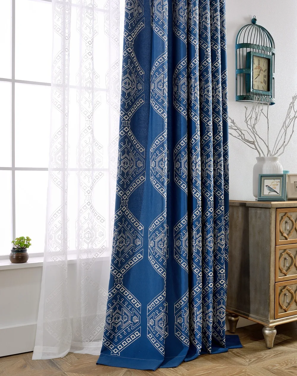 Занавески с вышивкой паролем для гостиной синие зеленые тюлевые занавески