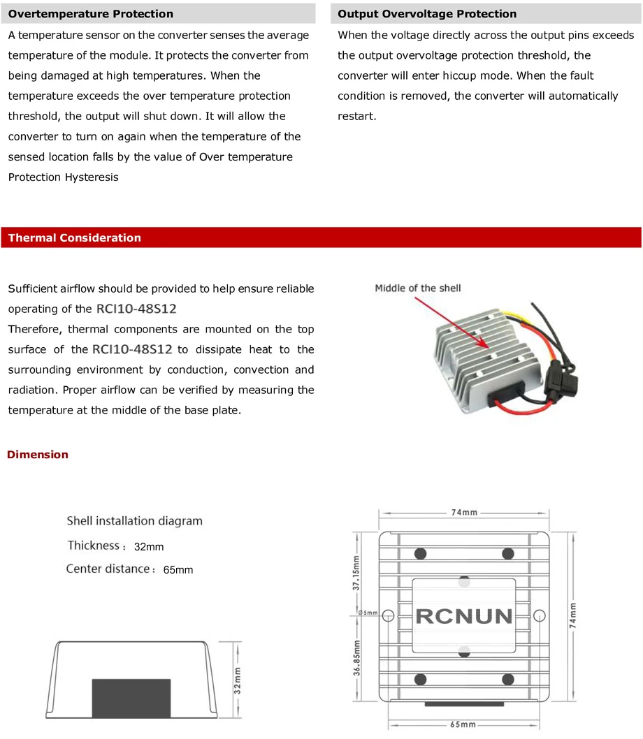 36 V-75 V-12 V 10A 120W изолированный преобразователь напряжения постоянного тока 48 вольт до 12 вольт для вилочных погрузчиков гольф-кары Напряжение редуктор для ступенчатого понижения Питание