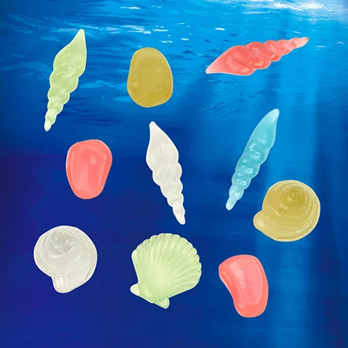 Hot item! 10 Pcs Mixed Conch Sea Shells Starfish Luminous Stone for Aquarium Fish Tank | Дом и сад