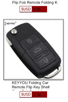 KEYYOU 20X Для VW Passat Polo Golf Touran Bora Ibiza Leon Octavia Fabia 3 кнопки складной Автомобильный Дистанционный флип-чехол для ключей Fob