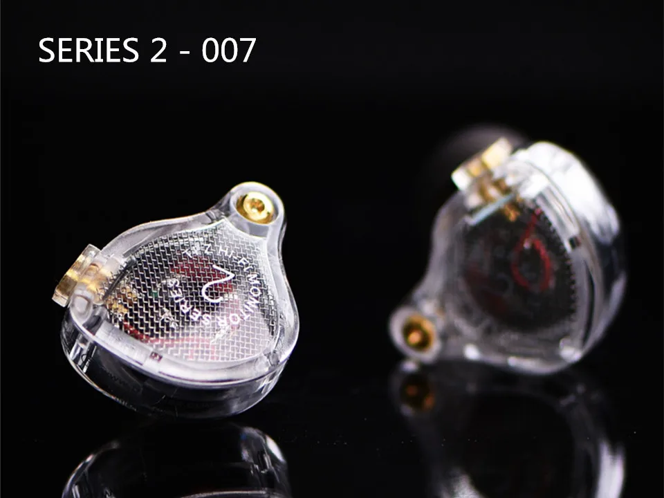 TFZ Серия 2 Динамический драйвер HiFi Audiophile 2-контактный съемный наушники-вкладыши IEMs - Цвет: 007Transparent Clear
