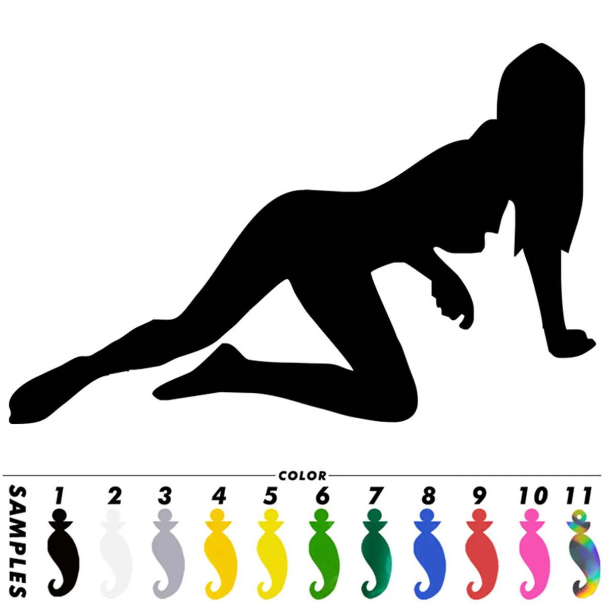 Сексуальный женский силуэт Allure стикер окна автомобиля дверь бампер виниловая