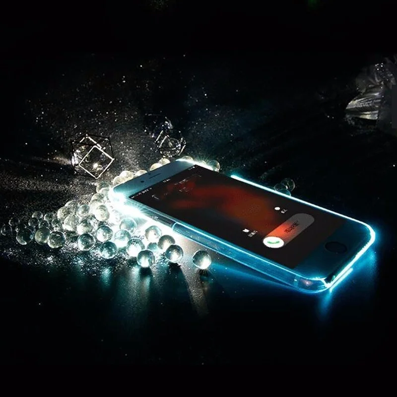 2017 Роскошный Новый Мягкий ТПУ СВЕТОДИОДНОЙ Вспышкой Света До Напомнить Входящий