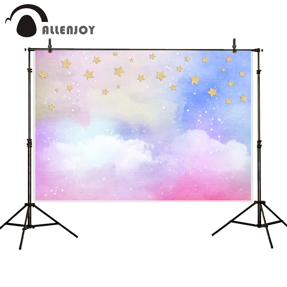 Allenjoy детский фон для фотосъемки с изображением облаков и золотых звезд