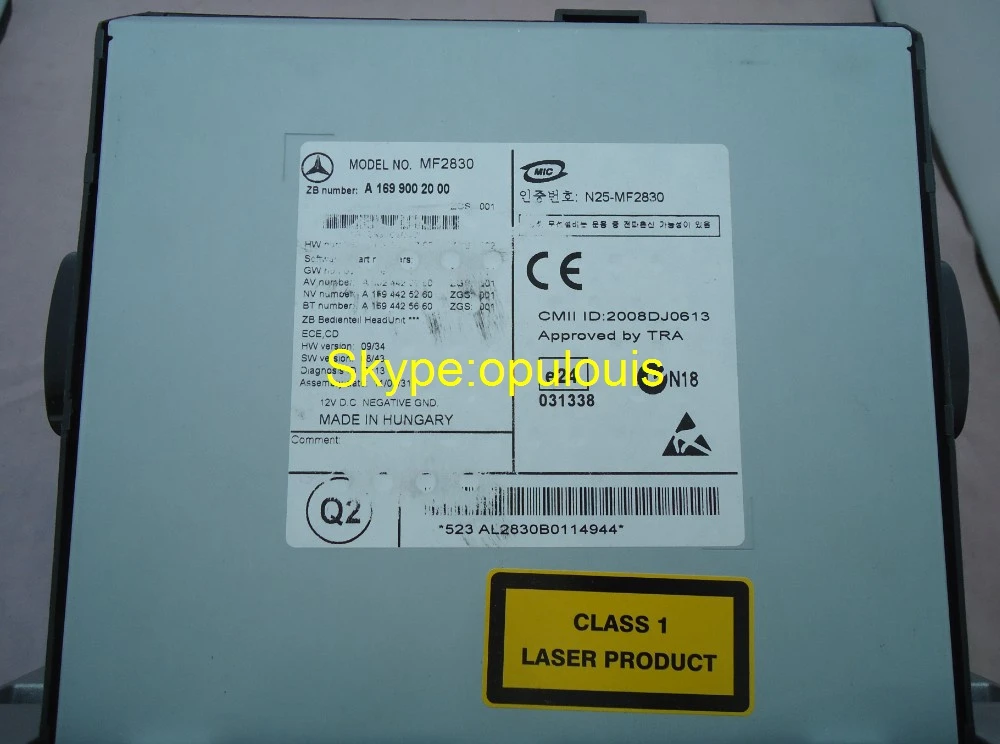 Оригинальный новый Alpine One CD radio для Mercedes Vito B class Audio 20 A169 900 00 сделано в германии|alpine