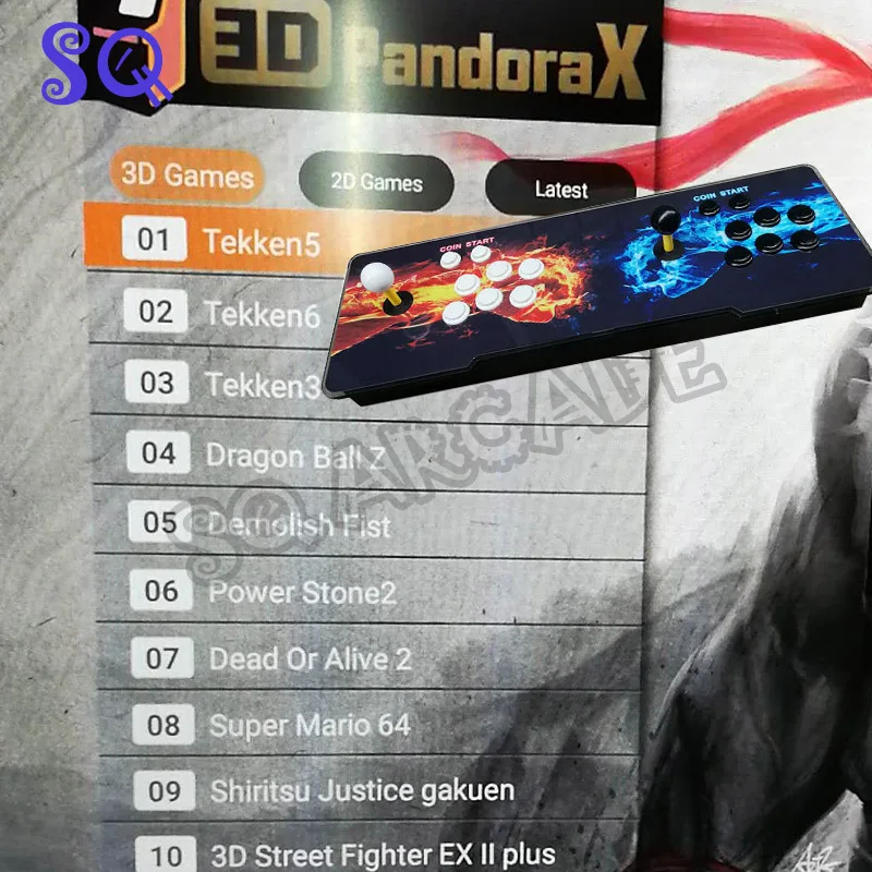 Pandora X игры в 1 аркадная консоль джойстик с нулевой задержкой 10 3D игр печатная плата HDMI VGA выход Ретро видео аркадная машина