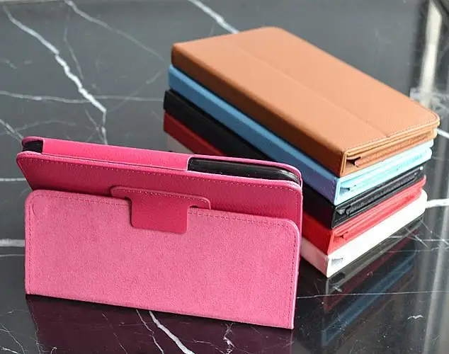 Роскошный Магнитный кожаный защитный чехол Folio Stand + 1x прозрачная защита для