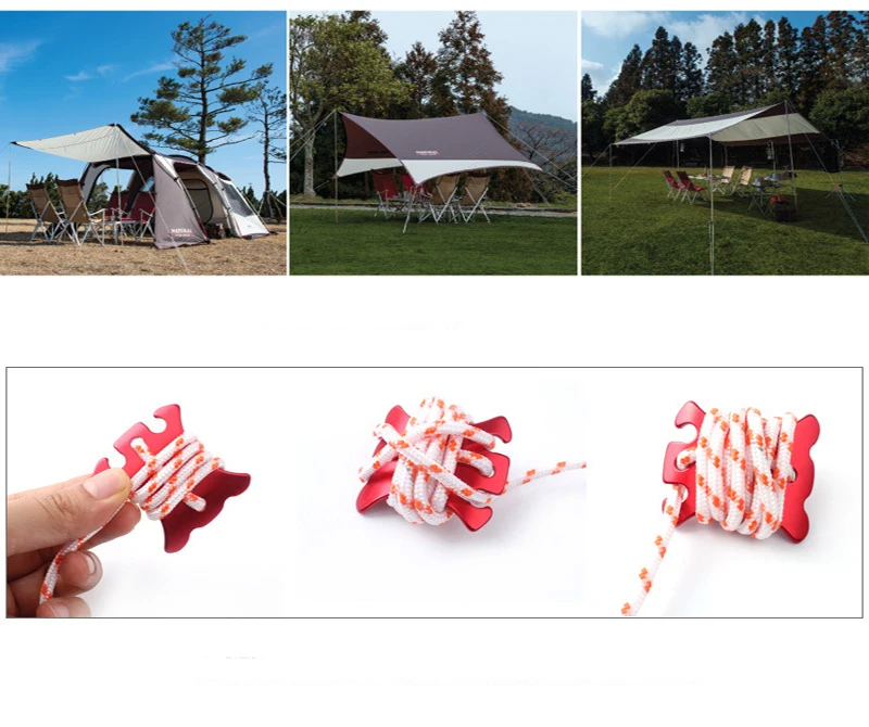 Paracord Открытый Отдых Алюминиевого Сплава Веревка Шнур Линия Парень Бегуны Rope