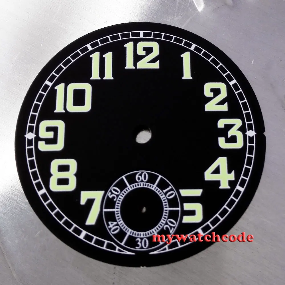 35-миллиметровый черный циферблат подходит Unitas ETA 6497 ST часы B-Uhr D4 | Наручные