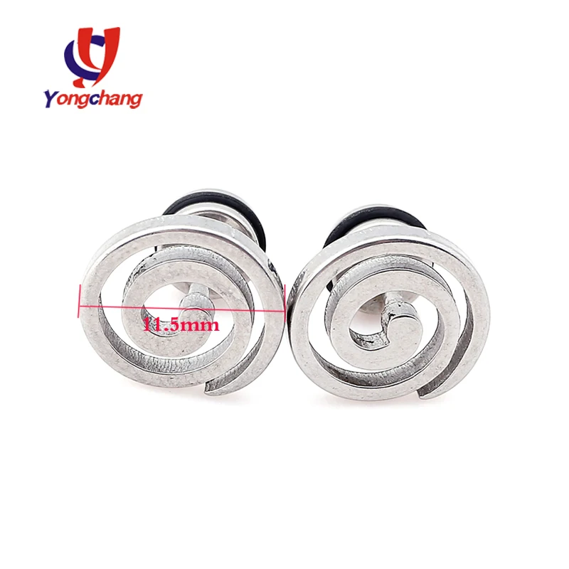 silver big round Спиральные серьги квадратные серьги стержня треугольная Сережка-гвоздик женщина мужчина унисекс модные ювелирные изделия уха 1 пара - Окраска металла: silver big round