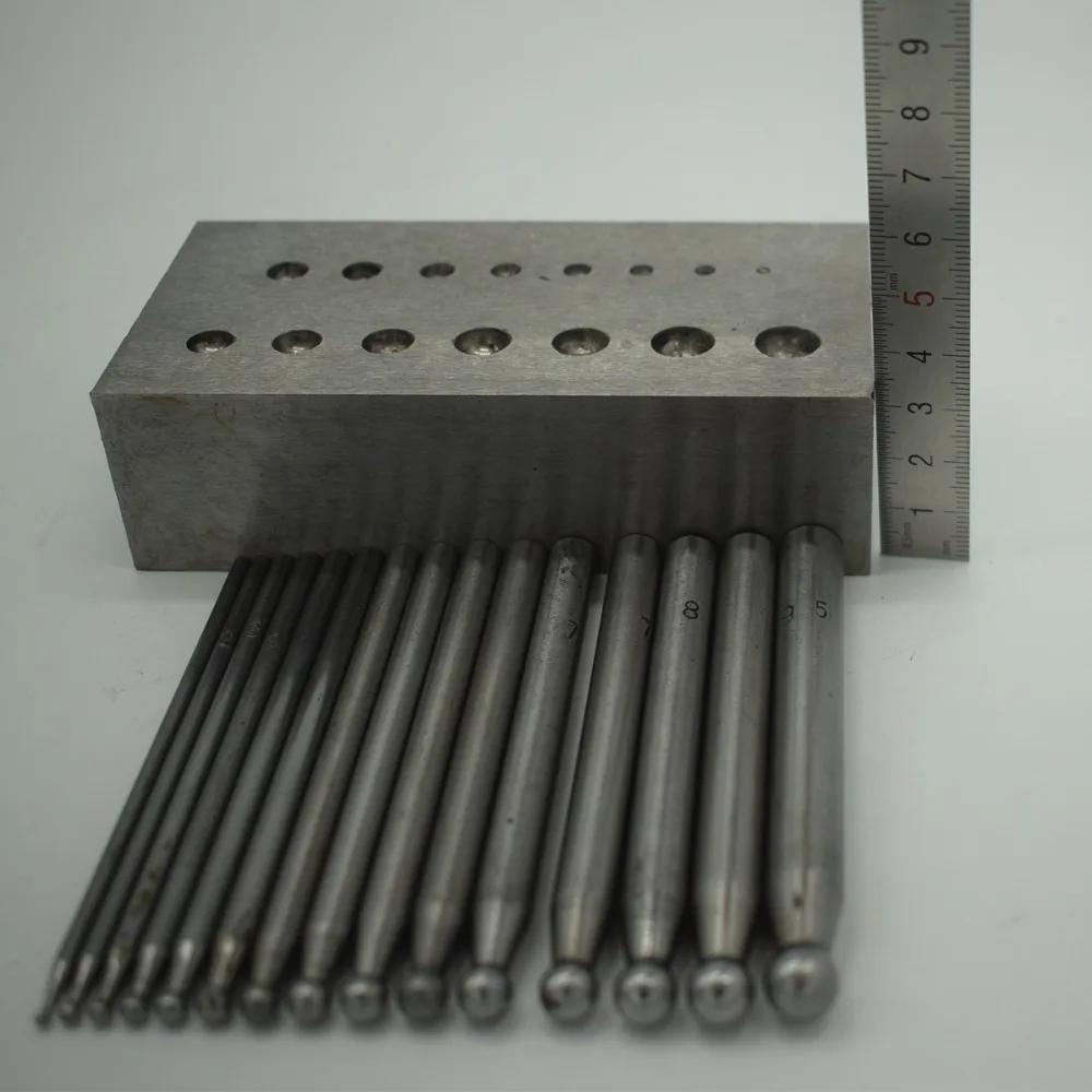 15 шт. ювелирные изделия Купольные Дыроколы металлический формовочный Дырокол