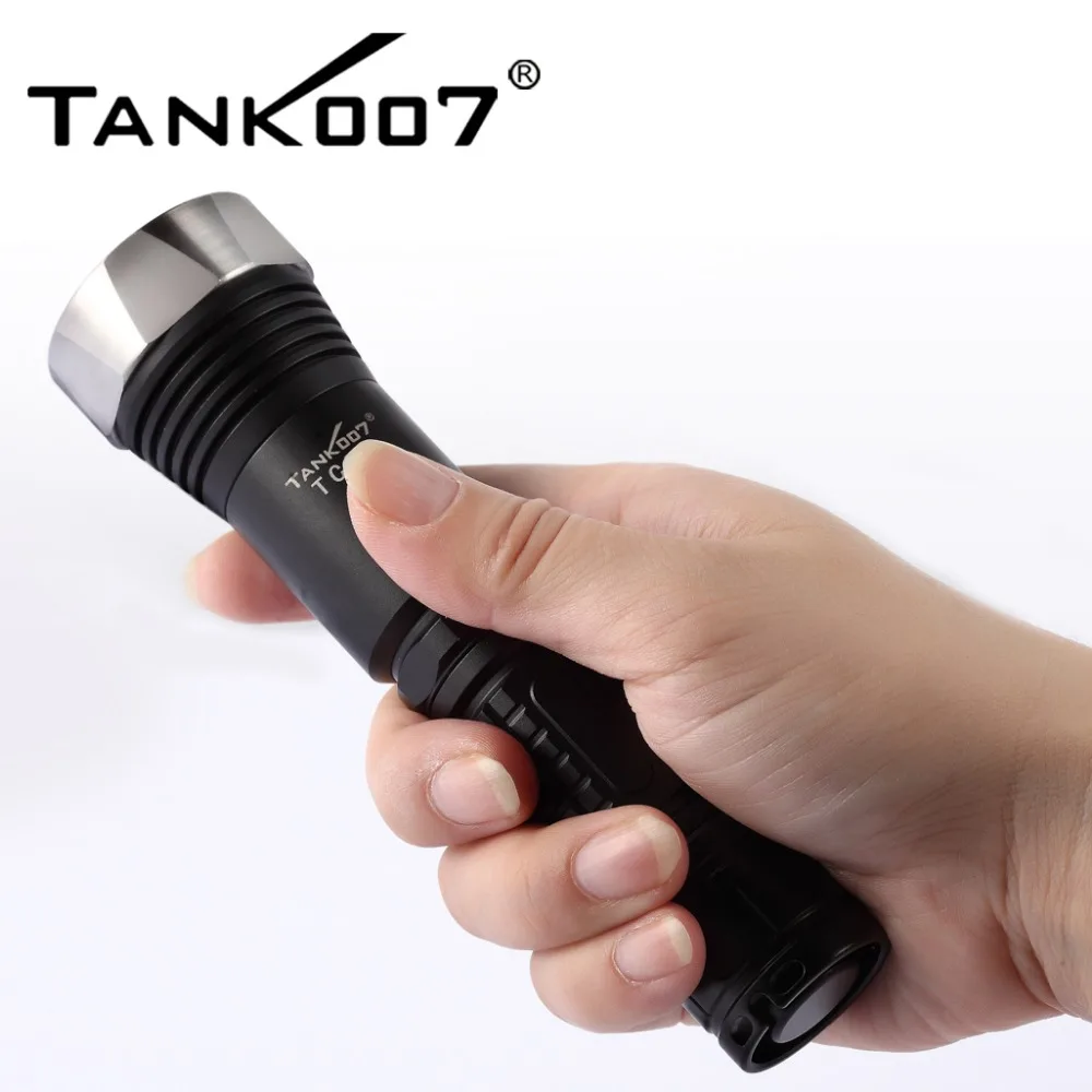 Bestellen 1 Set TANK007 TC07 5-modi CREE XM-L U2 Polizei Mächtigsten Led Taschenlampe Mit 1*18650 Batterie + Ladegerät