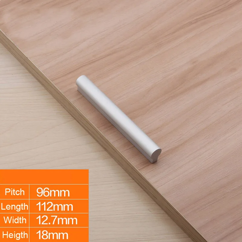 Круглые ручки WV, минималистичные серебряные кухонные шкафы для хранения, шкафы 64 мм-224 мм, дверные ручки, ручки для выдвижных дверей с одним отверстием, шаровары ручки для мебели комод шкаф Кухонный шкаф для хранени