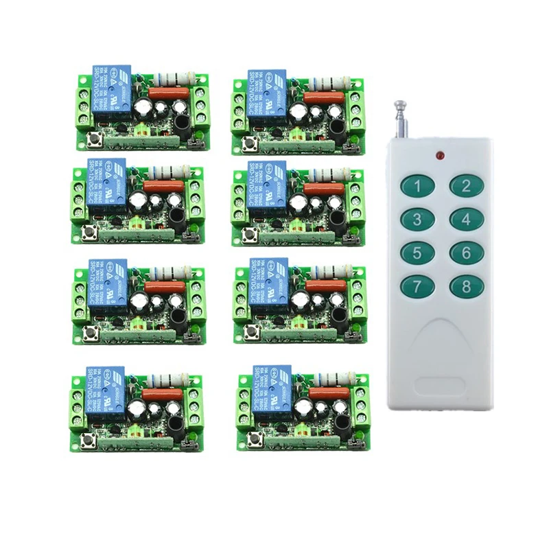 Пульт дистанционного управления на дальние расстояния, 110 В переменного тока, 1000 В, 1 канал, 10 А, 315 м, модуль радиоприемника с релейным выходом, 433,92 МГц/МГц