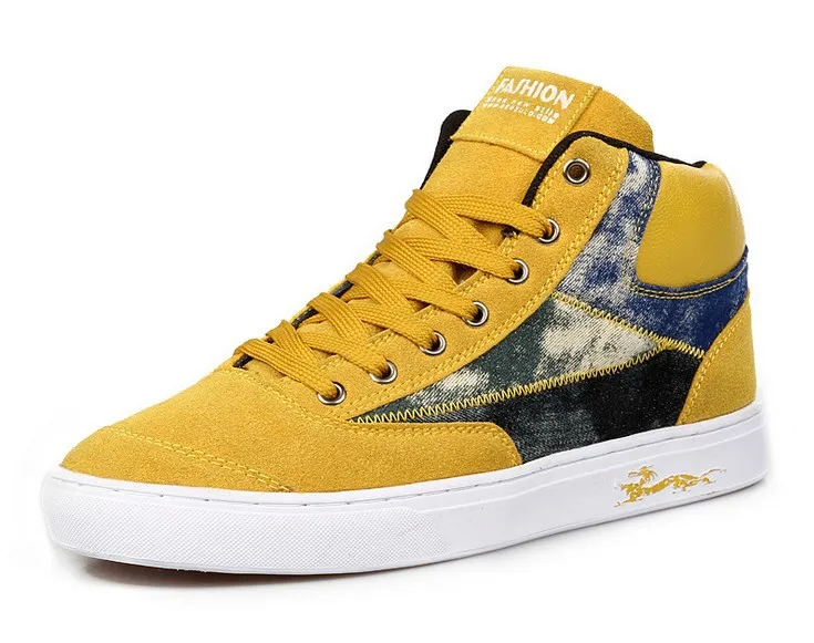 High quality guarantee the suede breathable tide korean shoes high top lovers wholesale and retail | Обувь
