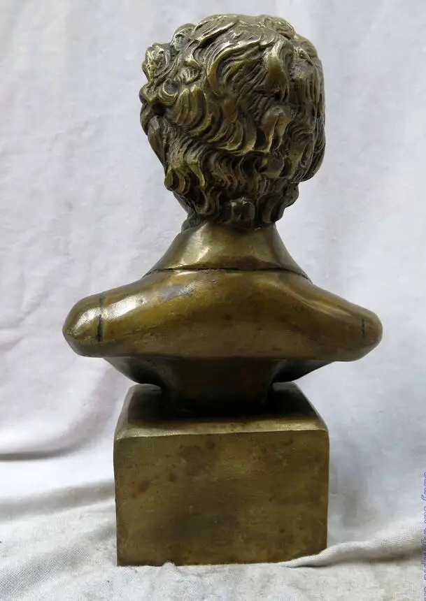 10 &quotКитайская латунная медная резная изящная скульптура из Польши|copper bead|statue of