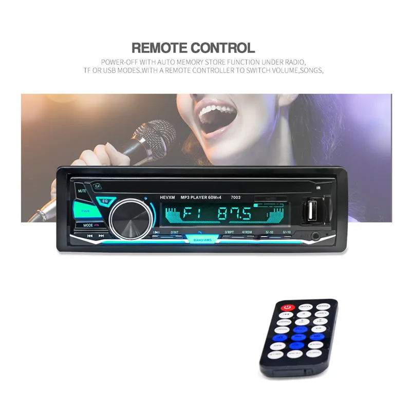 Автомобильный радиоприемник 12 В Bluetooth авто стерео аудио плеер AUX IN FM MP3 USB
