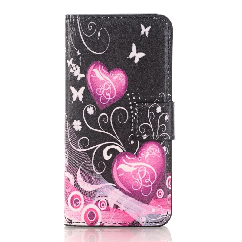 Роскошный кожаный флип кошелек Love Heart мягкий чехол из ТПУ для LG G2 Mini G3 G4 G5 Stylus D680 D690
