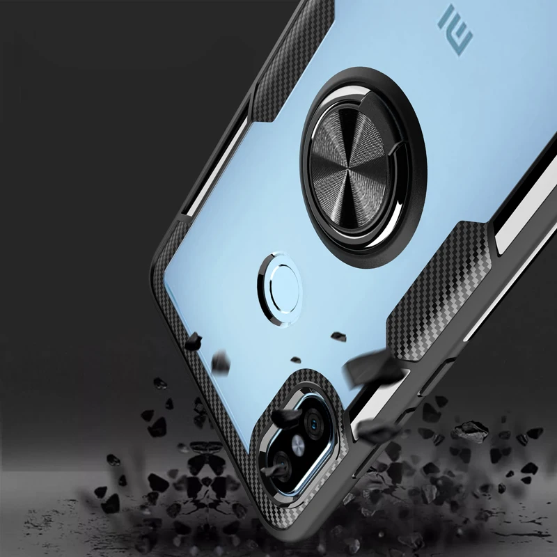 Чехол для Xiaomi Redmi Note 7, M1901F7C, прозрачный ПК+ углеродное волокно, полное защитное кольцо, магнетизм для Redmi Note 7 Pro, чехол