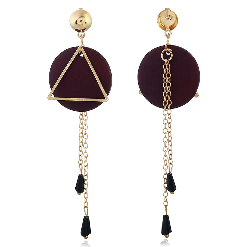 2017 Limited Trendy Zinc Alloy Women Oorbellen Orecchini Pendientes Mujer Long The New Luxury Geometric Earrings Female W53 | Украшения и