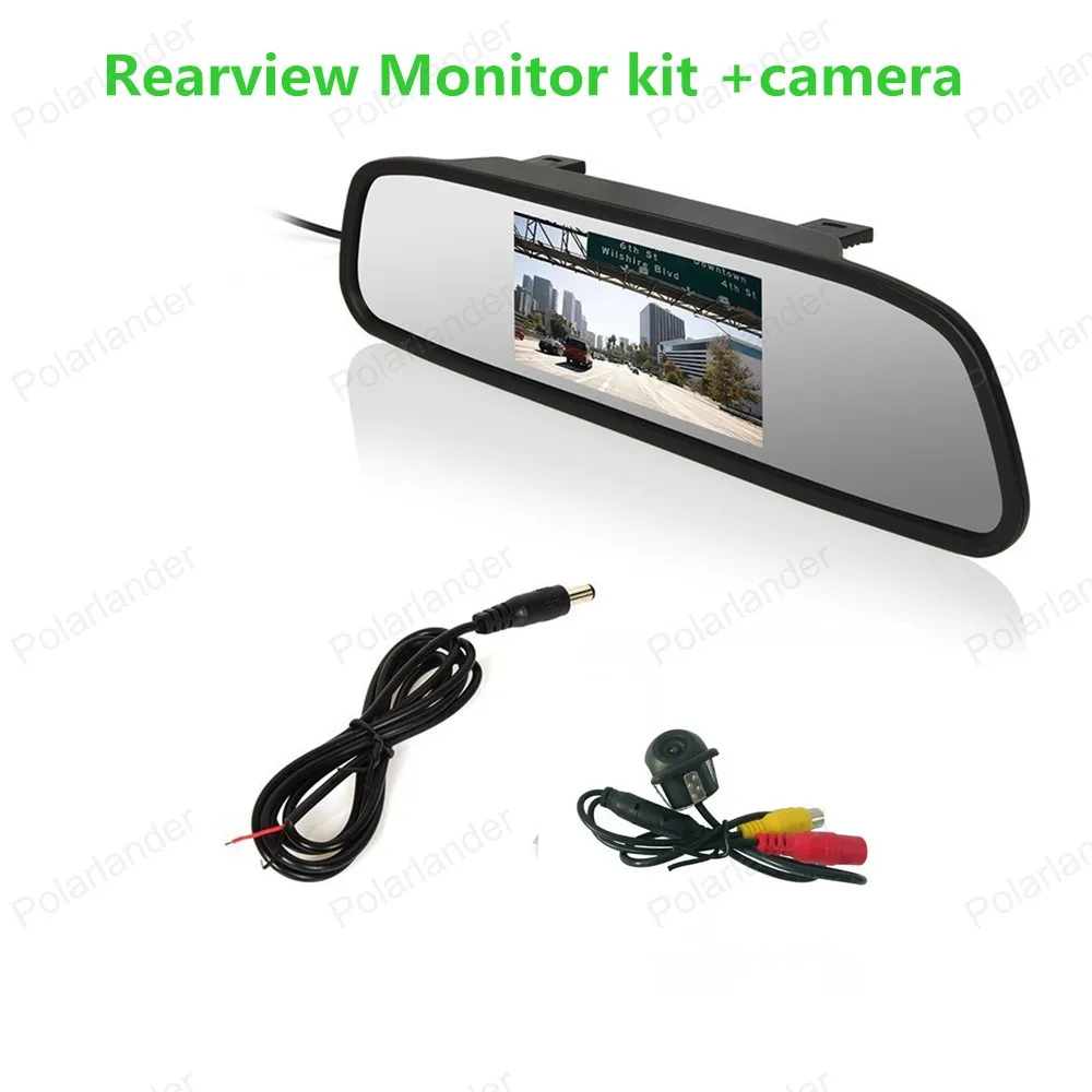 

Wholesale 170 Wide Angle HD Night Vision Car Rear View Camera Reverse Backup+4.3 inch Monitor kit