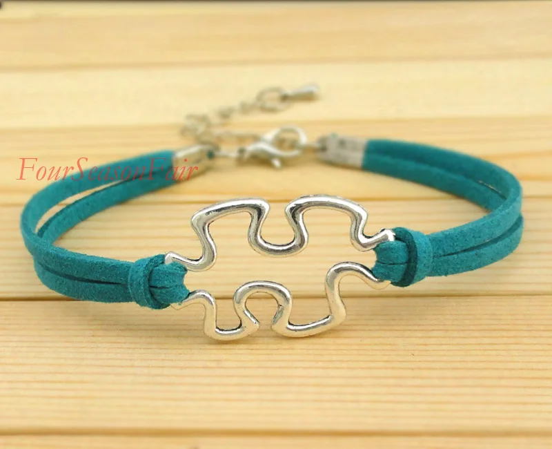 Пользовательские-пазл символ очарование корейский Кашемир головоломки браслеты