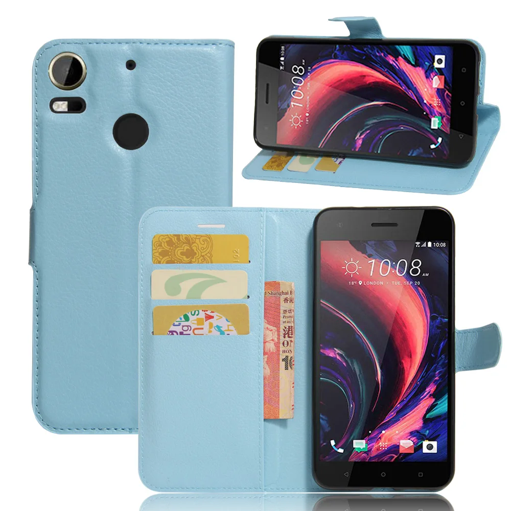 Для HTC Desire 10 Pro 5.5 Телефон Сумка Способа Высокого Качества PU Кожаный Бумажник Case с