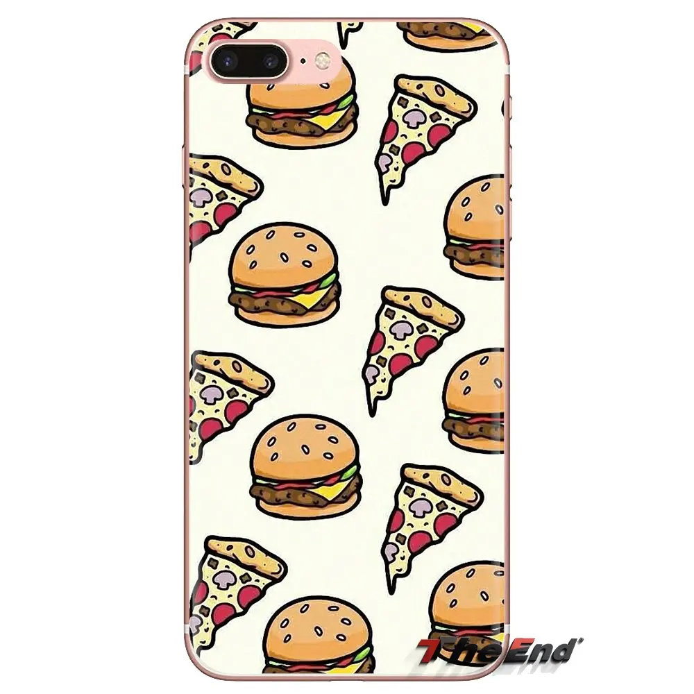 Чехол TPU Delicious Pizza Donuts для Samsung Galaxy S3 S4 S5 Mini S6 S7 Edge S8 S9 S10 Plus Note 3 4 5 8 9.