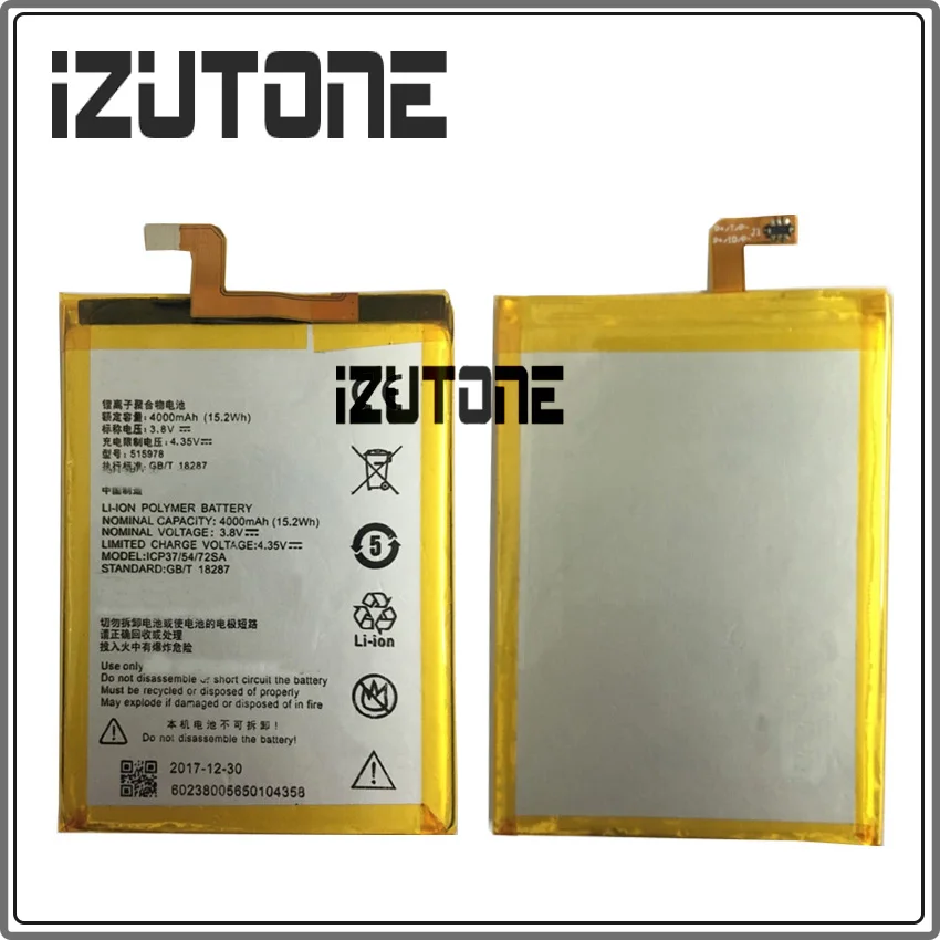 100% гарантия E169 515978 4000 мАч Батарея для ZTE Blade X3 D2 Q519T A452 Bateria Аккумулятор Бесплатная