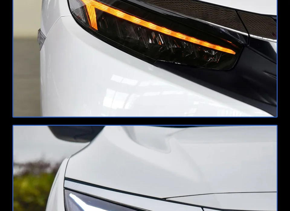 Фара сборка для Honda Civic G10 полный светодиодный источник света светодиодный фары дневного света светодиодный поворотник