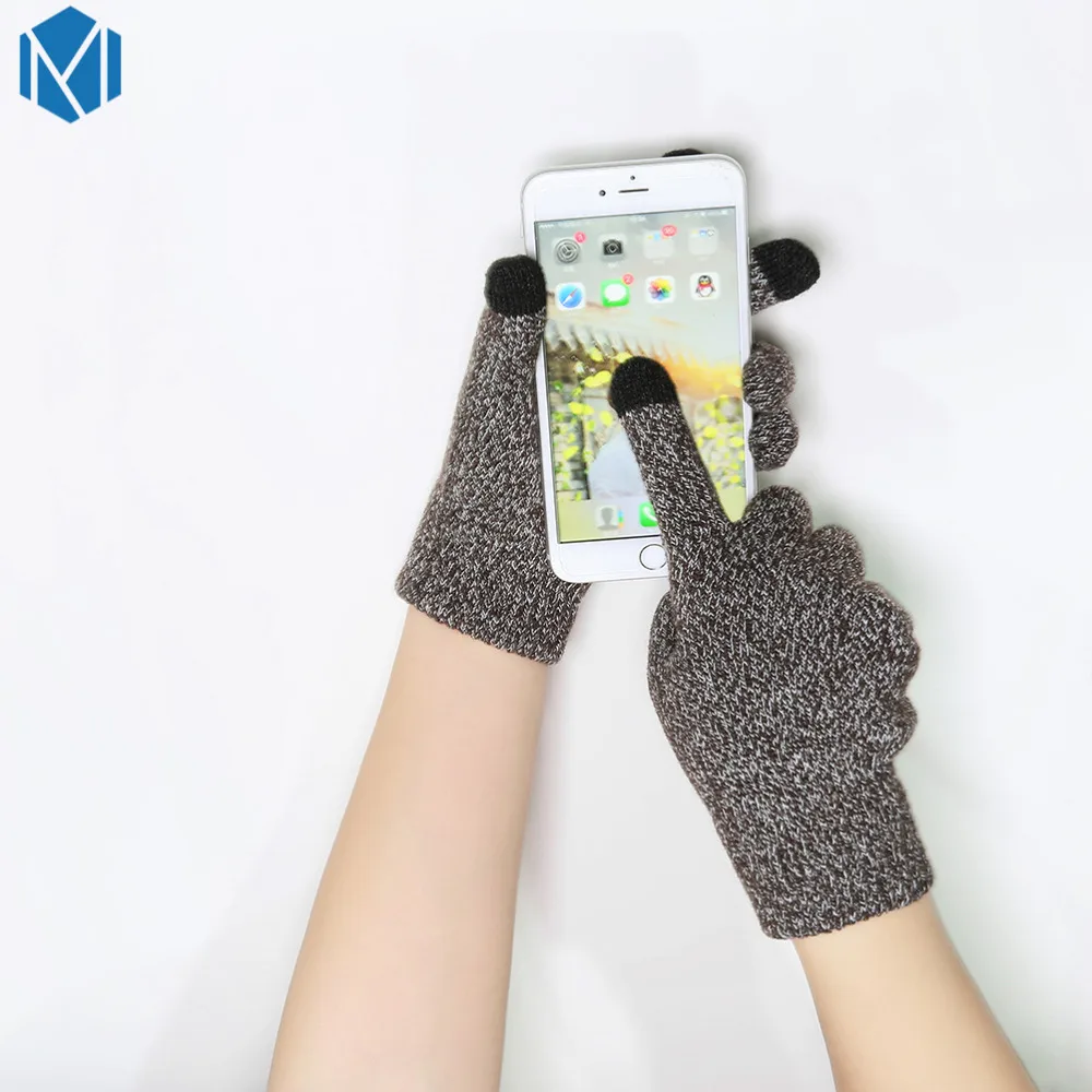Miya Mona 1 пара высококачественных теплых вязанных перчаток однотонные женские и