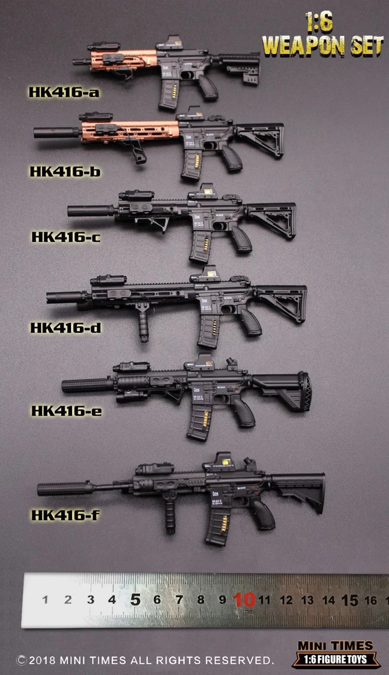 1/6 весы мини Таймс игрушки 1/6 серии HK416 серии M4 винтовка пистолет оружие Модель игрушки F 1" фигурки аксессуары коллекции